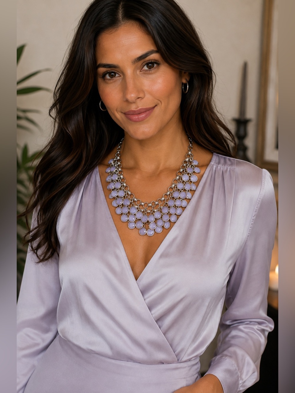 Gorgeous necklace with beautiful blue stones